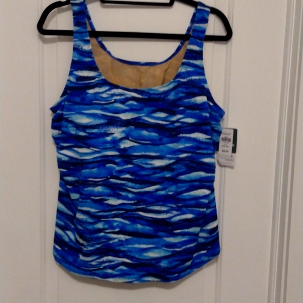 NWT LLBean tankini bathing suit top, size 20 in excellent condition!